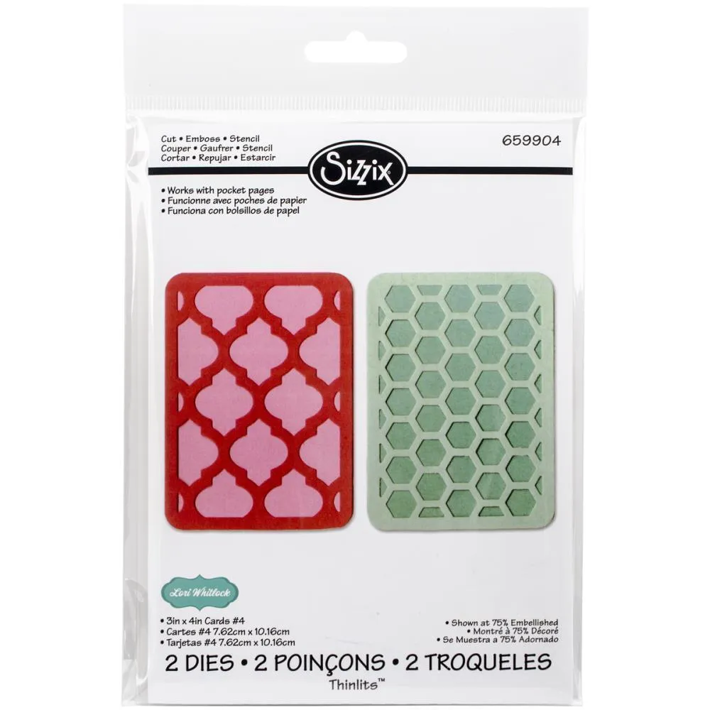 Sizzix Thinlit Dies 2pk No4