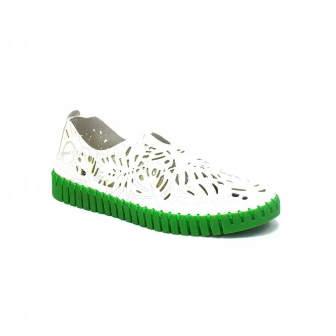 SKA Pilar Ladies Slip On Vegan Shoe White