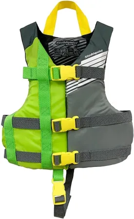 Stohlquist Kids Life Jacket 30-50 lbs - Coast Guard Approved Life Vest - Type III PFD for Boys and Girls - Secure & Adjustable Fit for Swimming, Boating & Water Sports