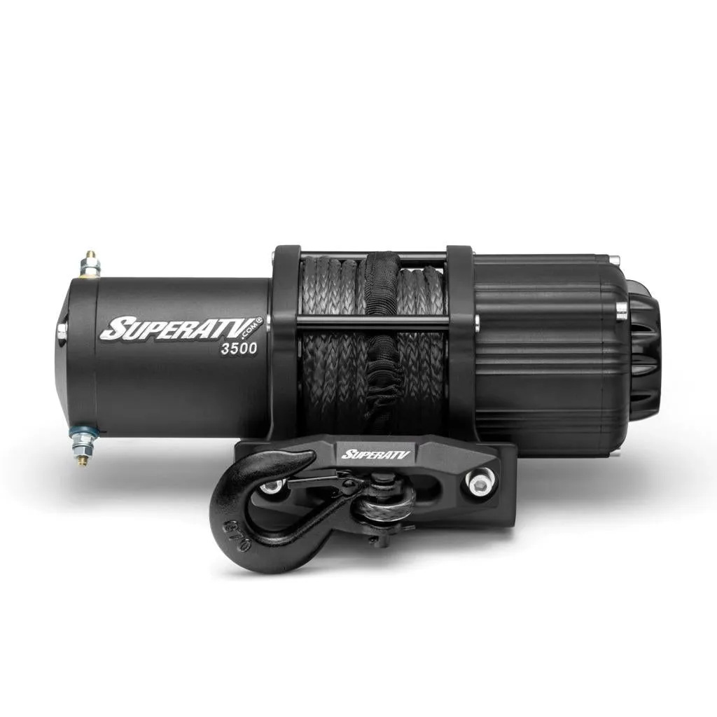SuperATV 3500 Lb. UTV/ATV Winch (With Wireless Remote & Synthetic Rope)