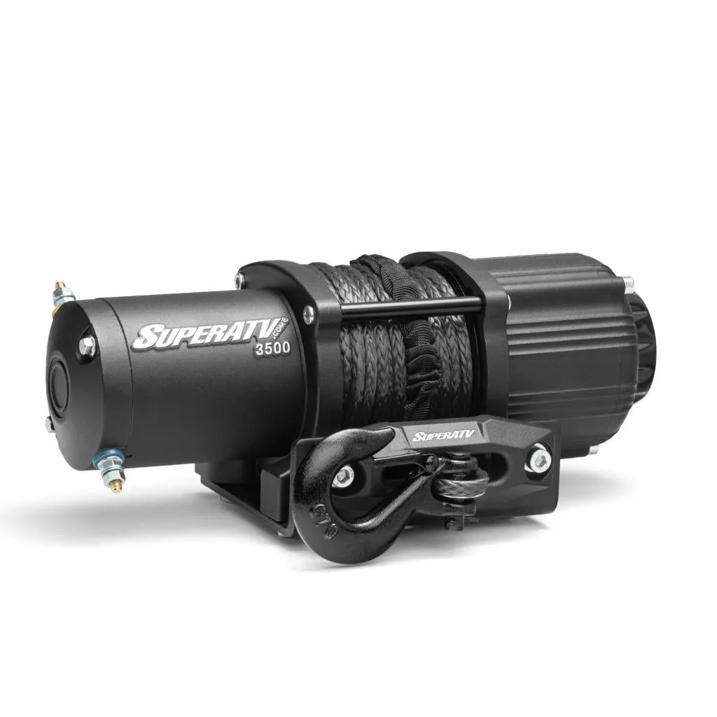 SuperATV 3500 Lb. UTV/ATV Winch (With Wireless Remote & Synthetic Rope)