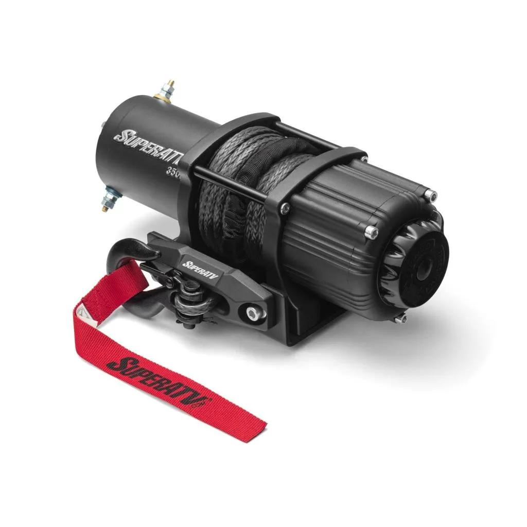 SuperATV 3500 Lb. UTV/ATV Winch (With Wireless Remote & Synthetic Rope)
