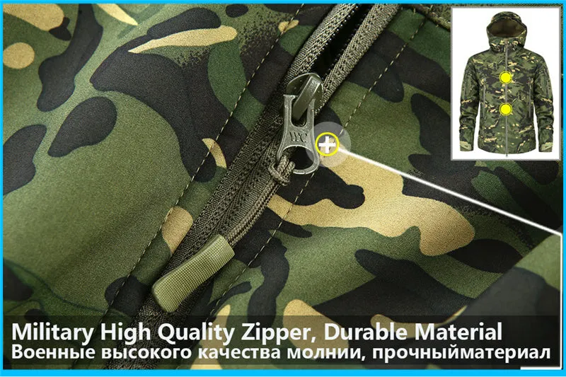 Tactical Mens Windbreaker Winter Thermal Fleece Jacket