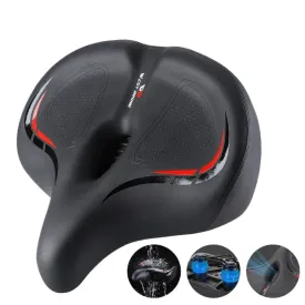 Thickened High Elasticity Bike Saddle Soft Waterproof PU Pad Road Bicycle Seats Comfort Breathable AntiSlip Cycling Cushion