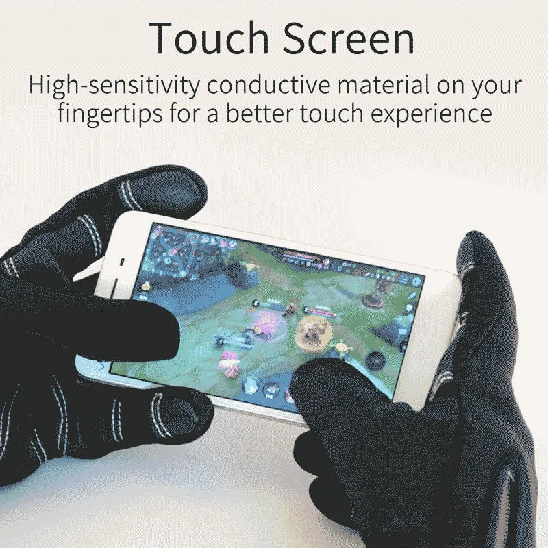 Touch Screen Bike Gloves Winter Thermal Windproof Full Finger Cycling Glove Anti-slip Bicycle Gloves