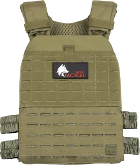 WOLF TACTICAL Adjustable Weighted Vest  WODs, Strength and Endurance Training, Fitness Workouts, Running