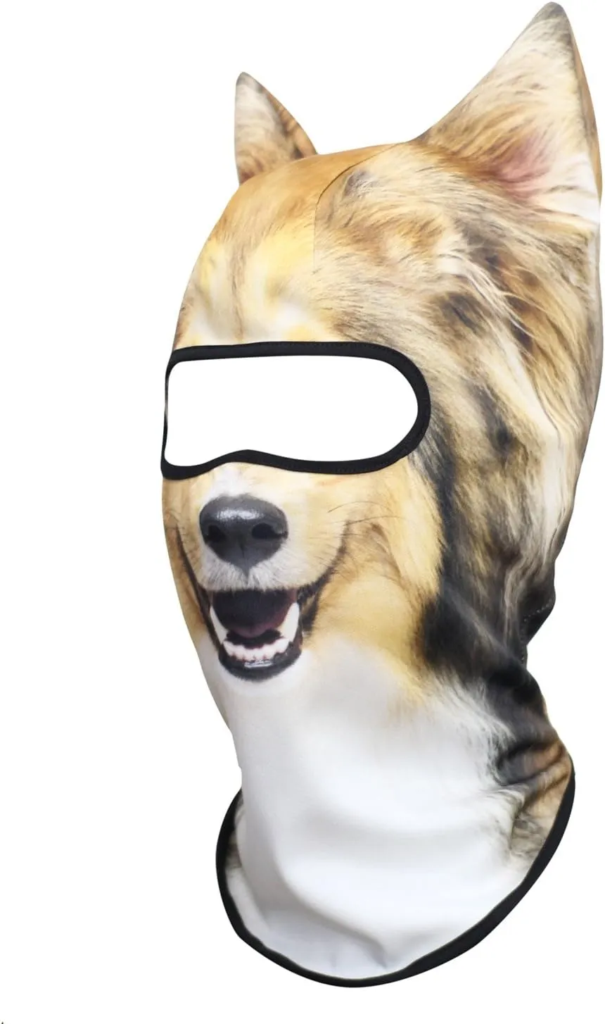 WTACTFUL 3D Stand Ears Animal Balaclava Face Mask for Music Festivals, Raves, Ski, Halloween, Party Outdoor Activities