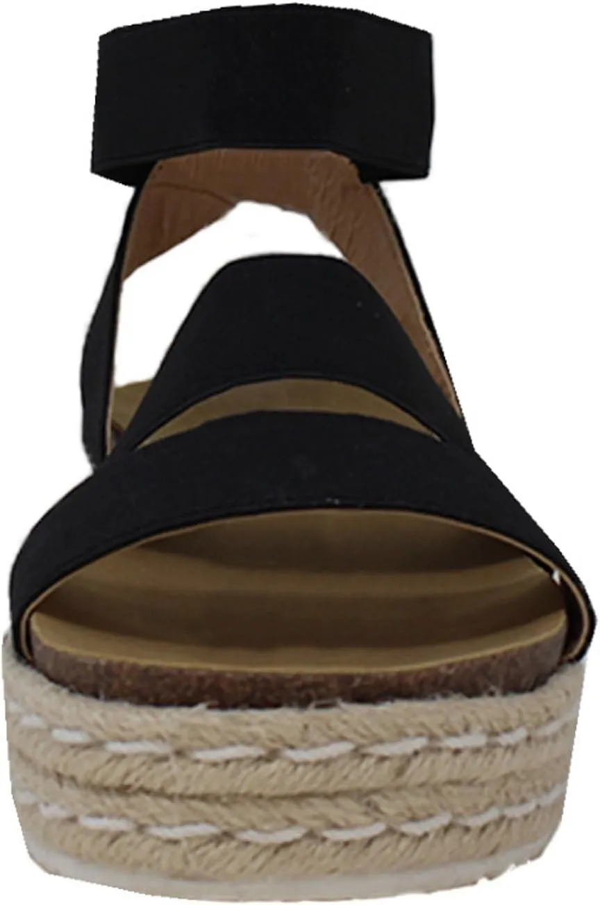 YOKI CHIARA-10 Womens Sandal Platform Espadrille Wedge, Strappy Sandals for Women, Platform Sandals Women, Summer Sandals