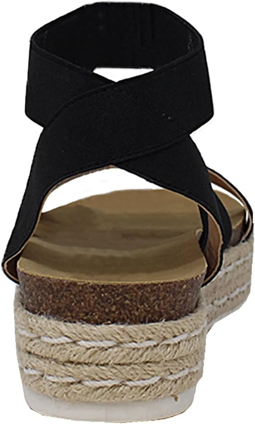 YOKI CHIARA-10 Womens Sandal Platform Espadrille Wedge, Strappy Sandals for Women, Platform Sandals Women, Summer Sandals