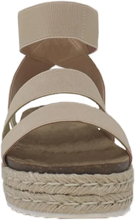 YOKI CHIARA-10 Womens Sandal Platform Espadrille Wedge, Strappy Sandals for Women, Platform Sandals Women, Summer Sandals