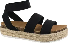 YOKI CHIARA-10 Womens Sandal Platform Espadrille Wedge, Strappy Sandals for Women, Platform Sandals Women, Summer Sandals