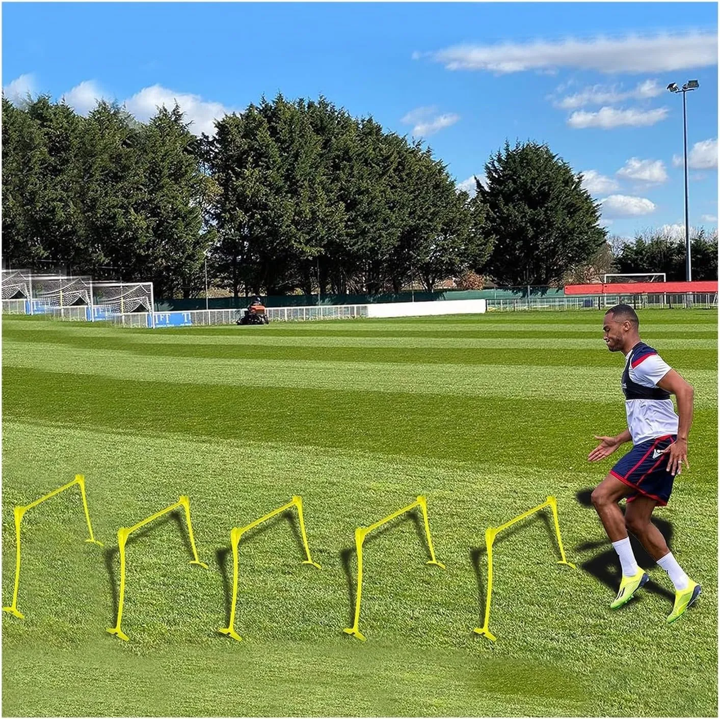YXXSDP Fitness Group Speed & Agility Training Set, 5-Pack Lightweight Obstacle Training Hurdles, Multi-Sports Athletic Gear/Track Hurdles for Coach Practice Jumping Racing